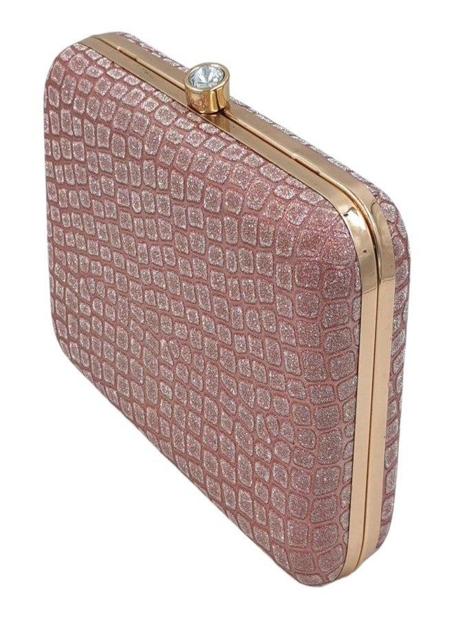 Tinth 3D Frame Box Clutch For Women (Pink) - Image 1